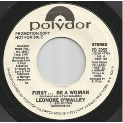 Lenore O'Malley First... Be A Woman USED VINYL 7INCH 45 RPM SINGLE PROMO