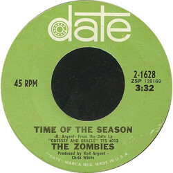 The Zombies Time Of The Season VINYL 7" USED