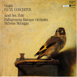 Antonio Vivaldi / Janet See / Philharmonia Baroque Orchestra / Nicholas McGegan Flute Concertos Vinyl LP USED