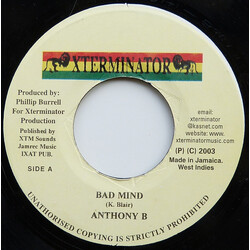 Anthony B Bad Mind USED VINYL 7INCH 45 RPM SINGLE