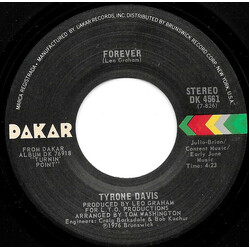 Tyrone Davis Forever / Ever Lovin' Girl USED VINYL 7INCH 45 RPM