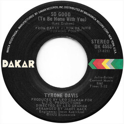 Tyrone Davis So Good (To Be Home With You) USED VINYL 7INCH 45 RPM