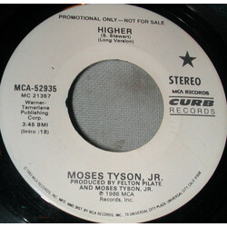 Moses Tyson, Jr. Higher USED VINYL 7INCH 45 RPM PROMO