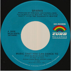 Sparks Music That You Can Dance To USED VINYL 7INCH 45 RPM SINGLE