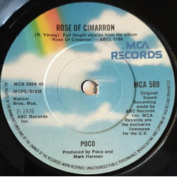Poco (3) Rose Of Cimarron / Legend USED VINYL 7INCH 45 RPM SINGLE