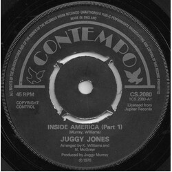 Juggy Murray Jones Inside America USED VINYL 7INCH 45 RPM SINGLE