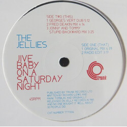 The Jellies Jive Baby On A Saturday Night USED VINYL 12INCH 45 RPM