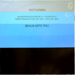 Ludwig van Beethoven / Beaux Arts Trio Piano Trios  Op. 1 No. 1, Op. 1 No. 2 Vinyl LP USED