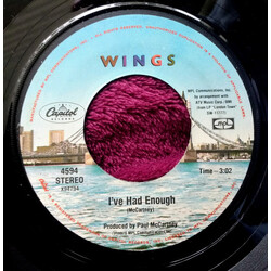 Paul McCartney & Wings I've Had Enough USED VINYL 7INCH 45 RPM SINGLE STEREO