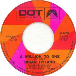 Brian Hyland A Million To One / It Could All Begin Again (In You) USED VINYL 7INCH 45 RPM
