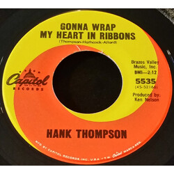 Hank Thompson Gonna Wrap My Heart In Ribbons / Little Christmas Angel USED VINYL 7INCH 45 RPM