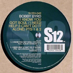 Bobby Byrd I Know You Got Soul / I Need Help Parts 1&2 USED VINYL 12INCH 45 RPM
