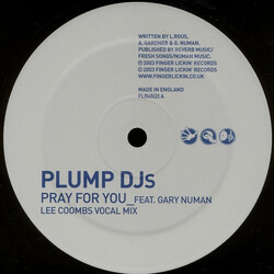 Plump DJs / Gary Numan Pray For You (Lee Coombs Remixes) USED VINYL 12INCH 45 RPM