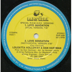 Loleatta Holloway / Dan Hartman Love Sensation (Special R.E.M.I.X.E.D. Versions) USED VINYL 12INCH 33 S RPM