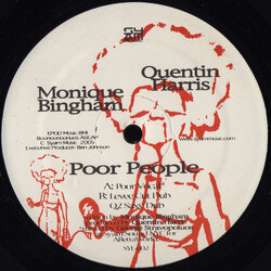 Quentin Harris / Monique Bingham Poor People VINYL 12" USED
