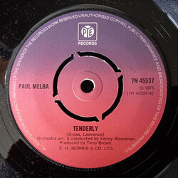 Paul Melba Tenderly USED VINYL 7INCH 45 RPM SINGLE