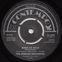 The Armada Orchestra Band Of Gold USED VINYL 45 RPM 7INCH SINGLE
