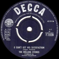The Rolling Stones (I Can't Get No) Satisfaction USED VINYL 7INCH 45 RPM SINGLE