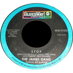 James Gang Stop / Take A Look Around USED VINYL 7INCH 45 RPM SINGLE STYRENE