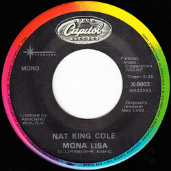 Nat King Cole Mona Lisa / Too Young USED VINYL 7INCH 45 RPM REISSUE MONO