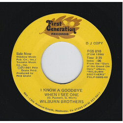 The Wilburn Brothers I Know A Goodbye When I See One USED VINYL 7INCH 45 RPM PROMO