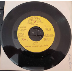 Baxter, Baxter & Baxter Lying / Want To Love You More Vinyl 7" USED