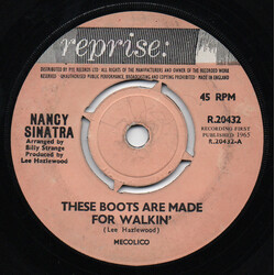 Nancy Sinatra These Boots Are Made For Walkin' USED VINYL 7INCH 45 RPM SINGLE MONO