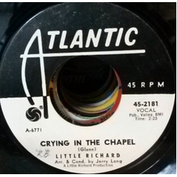 Little Richard Crying In The Chapel / Hole In The Wall Vinyl 7" USED