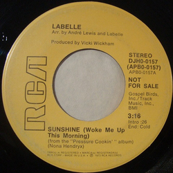 LaBelle Sunshine (Woke Me Up This Morning) Vinyl 7" USED
