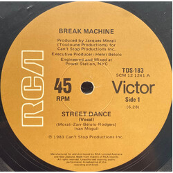 Break Machine Street Dance USED VINYL 12INCH 45 RPM