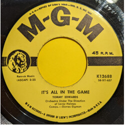 Tommy Edwards It's All In The Game / Please Love Me Forever USED VINYL 7INCH 45 RPM SINGLE