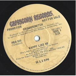 Grinderswitch Happy Like Me USED VINYL 7INCH 33 S RPM SINGLE PROMO