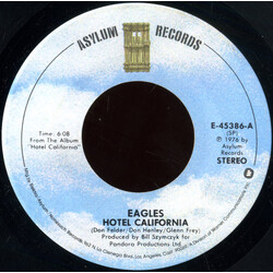 Eagles Hotel California USED VINYL 7INCH 45 RPM SINGLE STEREO