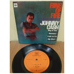 Johnny Cash Ring Of Fire USED VINYL 7INCH 45 RPM EP MONO