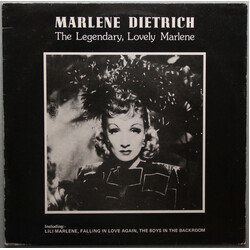 Marlene Dietrich The Legendary, Lovely Marlene Vinyl LP USED