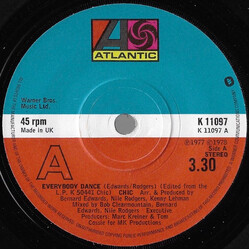 Chic Everybody Dance USED VINYL 7INCH 45 RPM SINGLE STEREO
