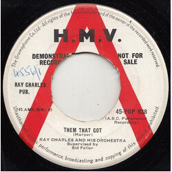 Ray Charles And His Orchestra Them That Got / I Wonder USED VINYL 7INCH 45 RPM SINGLE PROMO