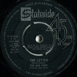 Box Tops The Letter USED VINYL 7INCH 45 RPM SINGLE
