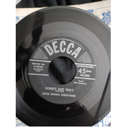 Donna Hightower Honest And Truly / I Found A New Love Vinyl 7" USED