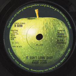 Ringo Starr It Don't Come Easy USED VINYL 7INCH 45 RPM SINGLE