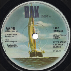 Peter Noone / Herman's Hermits Lady Barbara USED VINYL 7INCH 45 RPM SINGLE