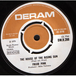 Frijid Pink The House Of The Rising Sun / Drivin' Blues USED VINYL 7INCH 45 RPM SINGLE MONO