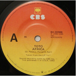 Toto Africa USED VINYL 7INCH 45 RPM SINGLE