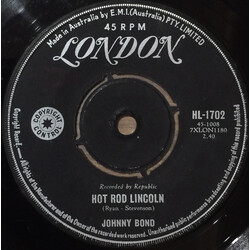Johnny Bond Hot Rod Lincoln USED VINYL 7INCH 45 RPM SINGLE