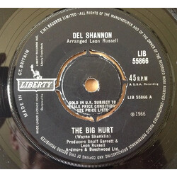Del Shannon The Big Hurt / I Got It Bad USED VINYL 7INCH 45 RPM SINGLE