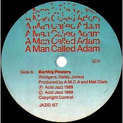 A Man Called Adam Earthly Powers / Techno Powers USED VINYL 12INCH 45 RPM