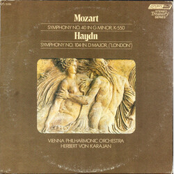 Wolfgang Amadeus Mozart / Joseph Haydn / Wiener Philharmoniker / Herbert Von Karajan Mozart Symphony In G Minor, K. 550 / Haydn Symphony In D Major, N