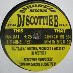 Scottie B None USED VINYL 12INCH 33 S RPM