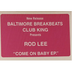 DJ Rod Lee Come On Baby EP USED VINYL 12INCH EP