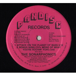 The Sonarphonics Attack On The Planet Of Bass VINYL 12" USED
